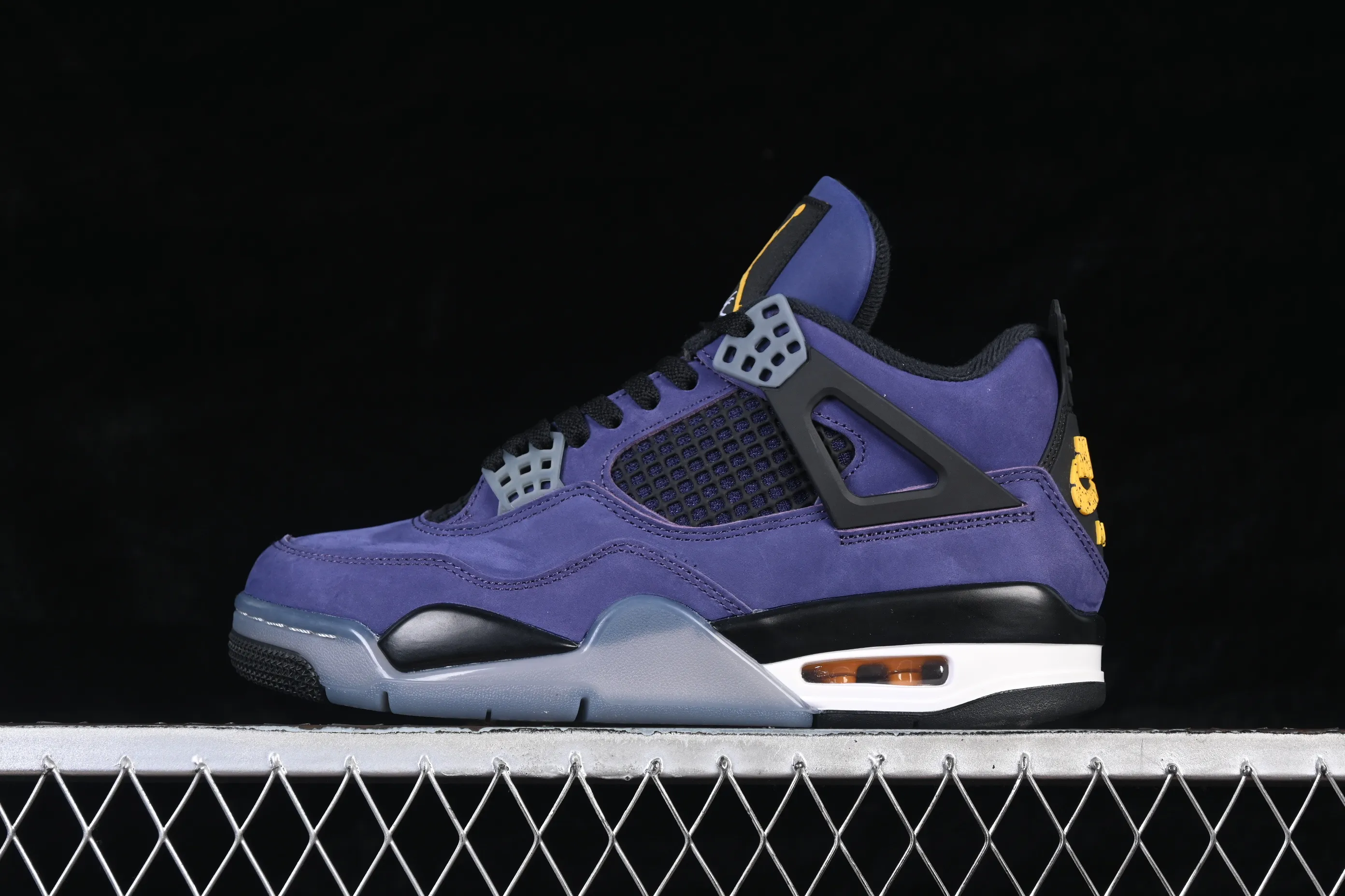 All categories Air Jordan Jordan series basketball shoes Air Jordan 4 Air Jordan 4 Retro "Lakers" AJ4 Joe 4 Lakers Purple Gold FV5029-500